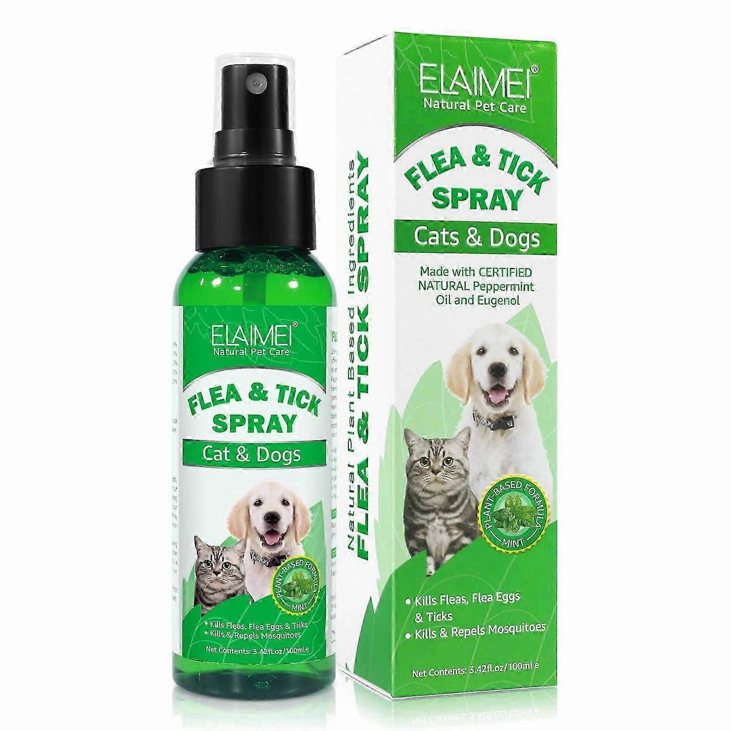 اسپری دورکننده حشرات و انگل ELAIMEI برای سگ و گربه